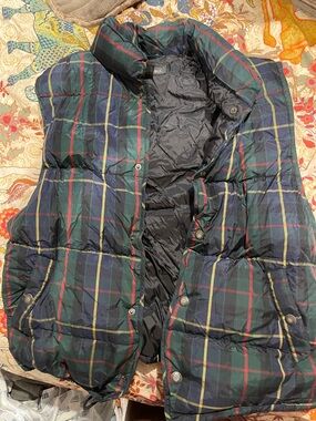 Banana Republic Black Quilted Puffer Vest